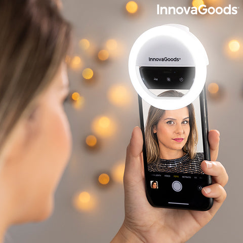 Ladattava selfie-rengasvalo Instahoop InnovaGoods