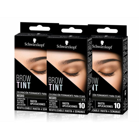 Silmämeikki Schwarzkopf BROW TINT Musta (Kunnostetut Tuotteet C)