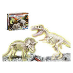 Tiedepeli T-Rex y Triceratops Clementoni (35 x 26 x 7 cm)