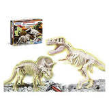 Tiedepeli T-Rex y Triceratops Clementoni (35 x 26 x 7 cm)