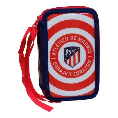 Kolmoiskynäkotelo Atlético Madrid Punainen Valkoinen (40 pcs)