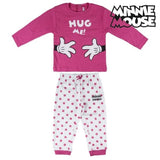 Vauvapyjama Minnie Mouse 7672 Fuksia Valkoinen