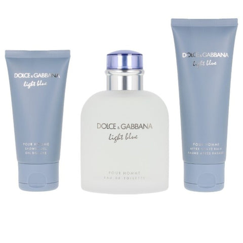 Miesten parfyymisetti Light Blue Dolce & Gabbana EDT (3 pcs)